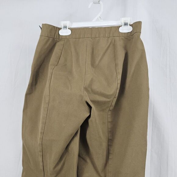EVERLANE The Side-Zip Stretch Cotton Work Pants Size 6 KHAKI - Picture 5 of 7